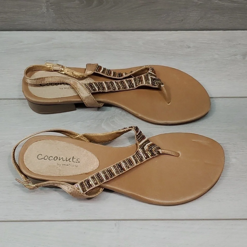 Coconuts By Matisse Marisa Women Ankle Heels Sandals Thin shoes sz 10